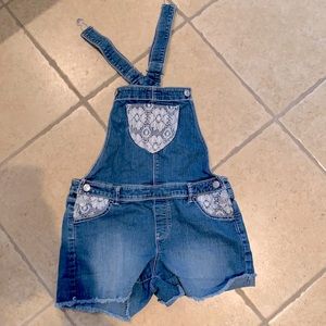 Jumpsuit blue and white size:14/16